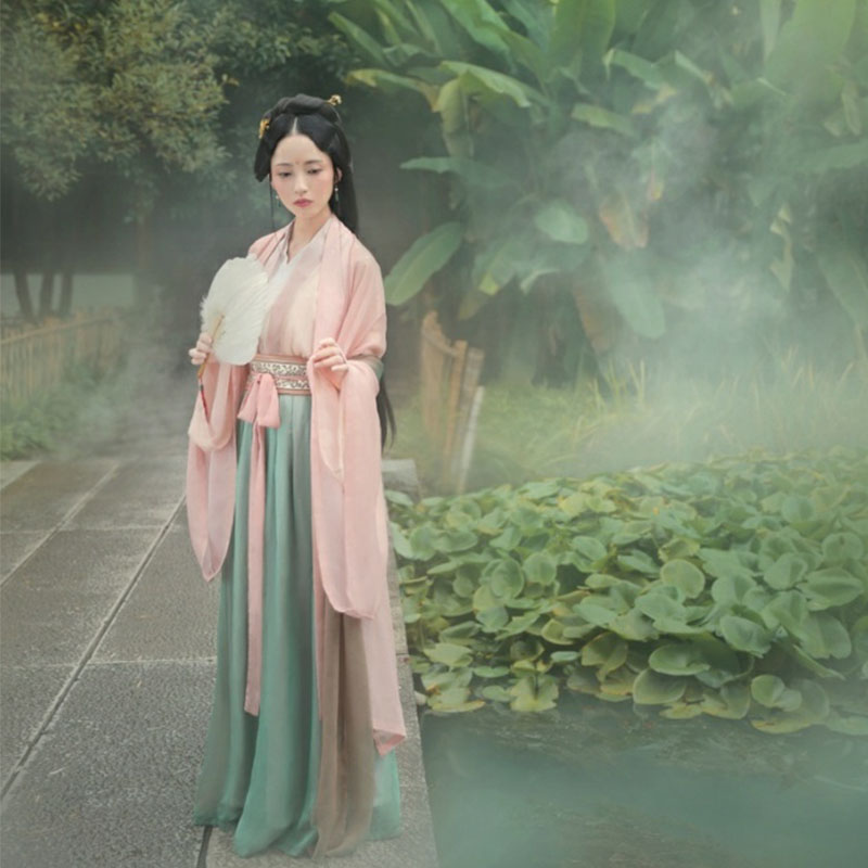 【汉服出租】仙女齐腰襦裙演出服文化节漫展走秀古装春游写真拍照