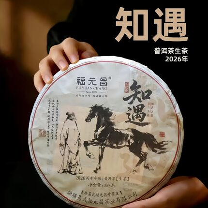 陈升福元昌2026年知遇357g普洱茶生茶生普易武茶麻黑福元昌