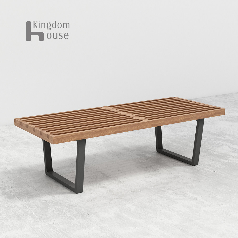 Nelson Platform Bench北欧简约现代居家换鞋凳子 尼尔森条形椅