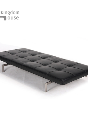 北欧经典创意设计PK80 leather daybed皮艺日床Poul Kjaeholm