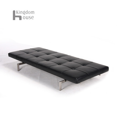 北欧经典创意设计PK80 leather daybed皮艺日床Poul Kjaeholm