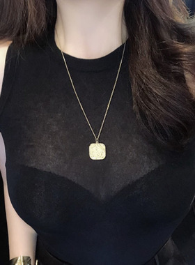 韩国东大门时尚舒适女装潮港风性感紧身微透弹力显胸背心gr