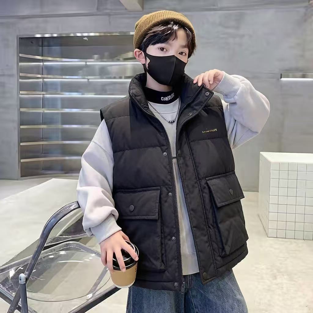 男童女童羽绒棉马甲冬装新款中大儿童洋气背心马甲62596