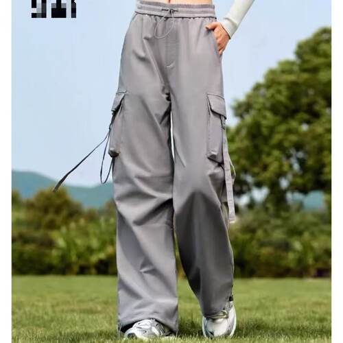 凉感工装裤女款新款夏装登山运动休闲裤慵懒风长裤K15948/5356