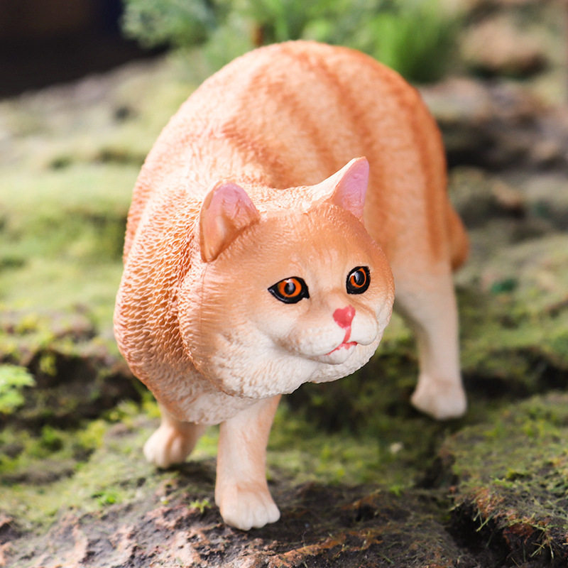 仿真动物猫猫玩具喵星人模型短毛
