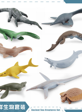 仿真热销远古海洋生物海王龙长喙龙幻龙鱼龙无盾齿龙模型玩具摆件