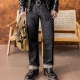 美式 634版 牛仔裤 12OZ宽松直筒原牛赤耳丹宁长裤 型 男夏薄款 红风