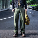 红风 军绿色修身军官裤原版复刻OG107复古美式工装裤直筒休闲裤