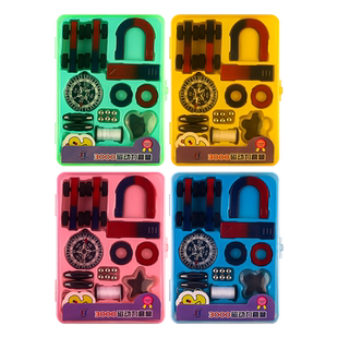 学生教学磁铁实验套装科学教材趣味学具儿童u物理条形磁石教具磁悬浮电磁铁材料包观察磁性学习电学磁力自制