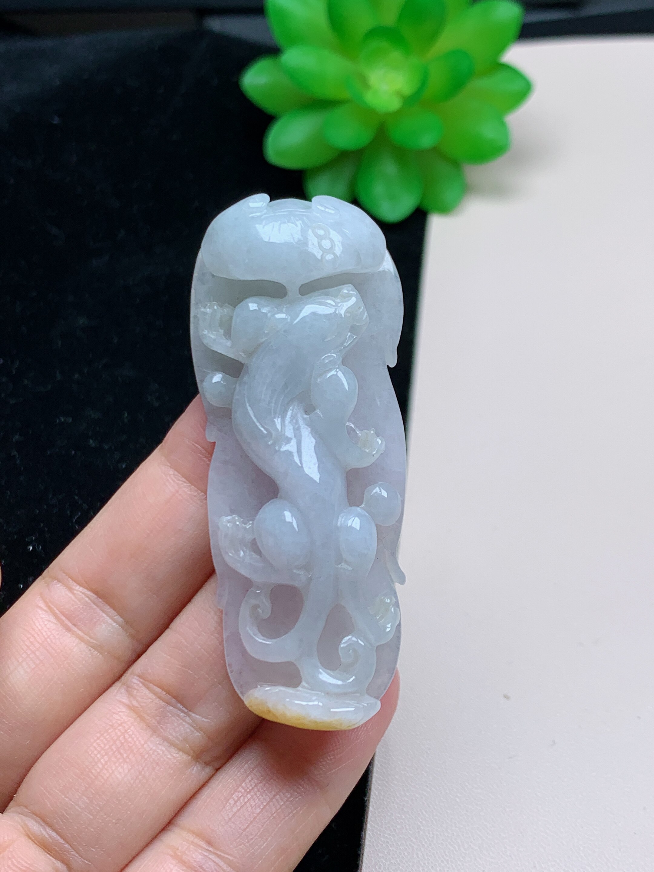 天然缅甸糯种翡翠貔貅吊坠男玉石瑞兽玉器挂件玉坠珠宝吊坠带证