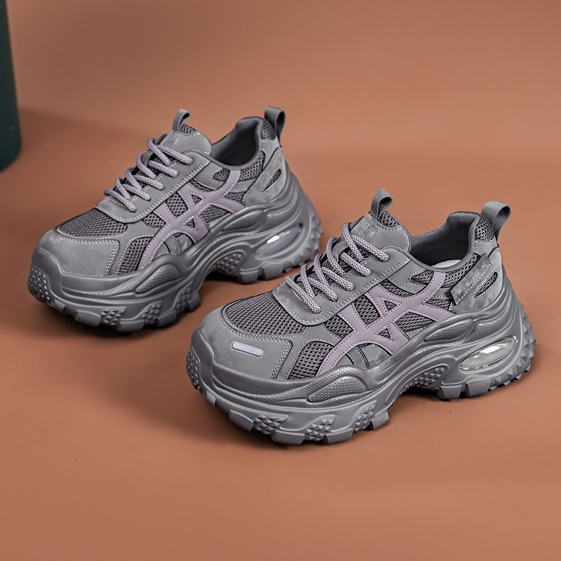 大码女鞋41-43秋季新款韩版百搭厚底老爹鞋显脚小软底轻便休闲鞋,女鞋,时尚休闲鞋,淘宝优惠券,粉丝福利购,淘宝优惠卷