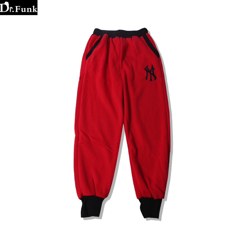 街头嘻哈大码加绒oversize休闲裤