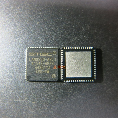 SMSC LAN9220-ABZJ 16Bit QFN56 以太网控制芯片 LAN9220 QFN直拍
