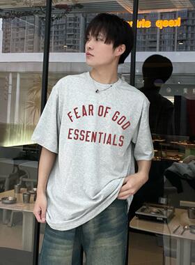 ESSENTLAIS FOGESS2025短袖t恤男女美式小众潮牌百搭字母印花半袖