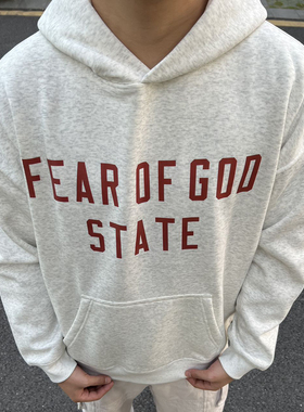 ESSENTLAIS FOGESS2025卫衣男女连帽秋冬款美式高街字母印花外穿