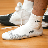 NICEID NICE中帮休闲篮球袜潮流中高筒运动袜厚底包裹球袜男女