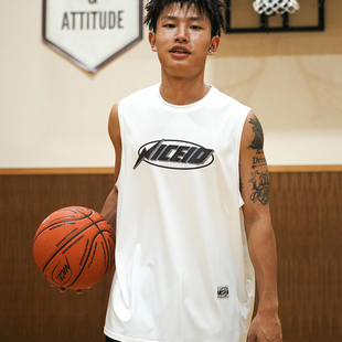 NICEID 上衣潮流 NICE篮球坎肩训练服实战透气运动背心宽松无袖