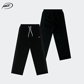 水洗做旧男春秋款 NICEID NICE运动长裤 宽松直筒刺绣LOGO篮球训练