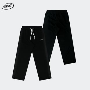 宽松直筒刺绣LOGO篮球训练 水洗做旧男春秋款 NICEID NICE运动长裤
