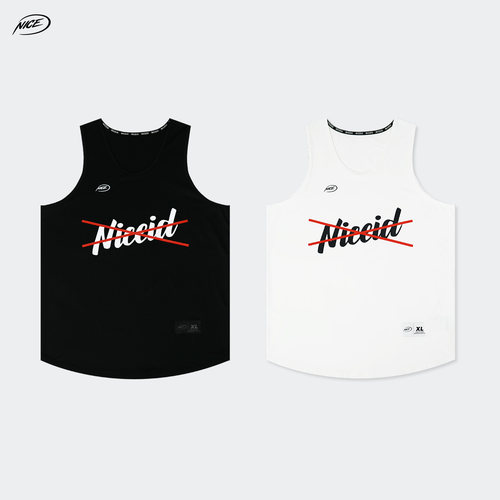 NICEID NICE 交叉LOGO运动背心篮球训练实战健身跑步速干宽松