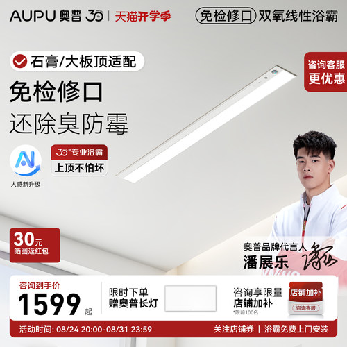奥普浴霸线性线形蜂窝大板吊顶