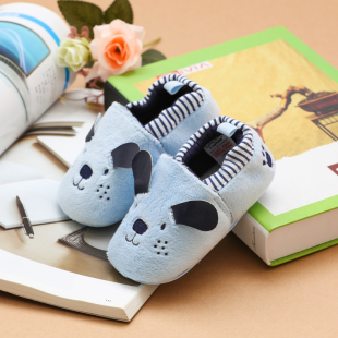 婴儿鞋0-3岁宝宝学步鞋外贸N-EXT软底纯棉卡通地板鞋防滑不掉鞋子