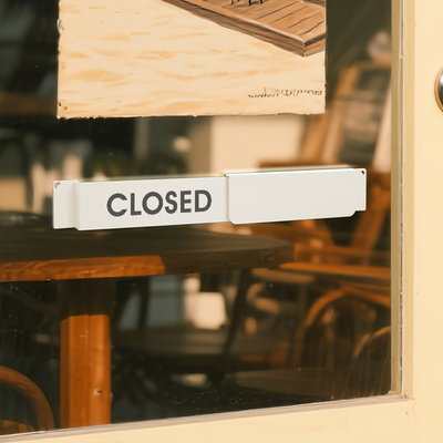 open closed挂牌 门店营业提示牌店铺门口营业中休息中告示牌定制