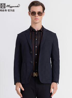 玛路男装/MAURO春夏耐磨透气/时尚暗花休闲商务西服外套ML113001