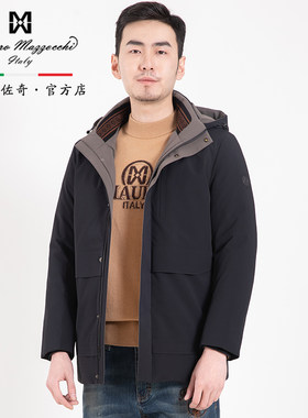 玛路秋冬休闲时尚连帽羽绒服
