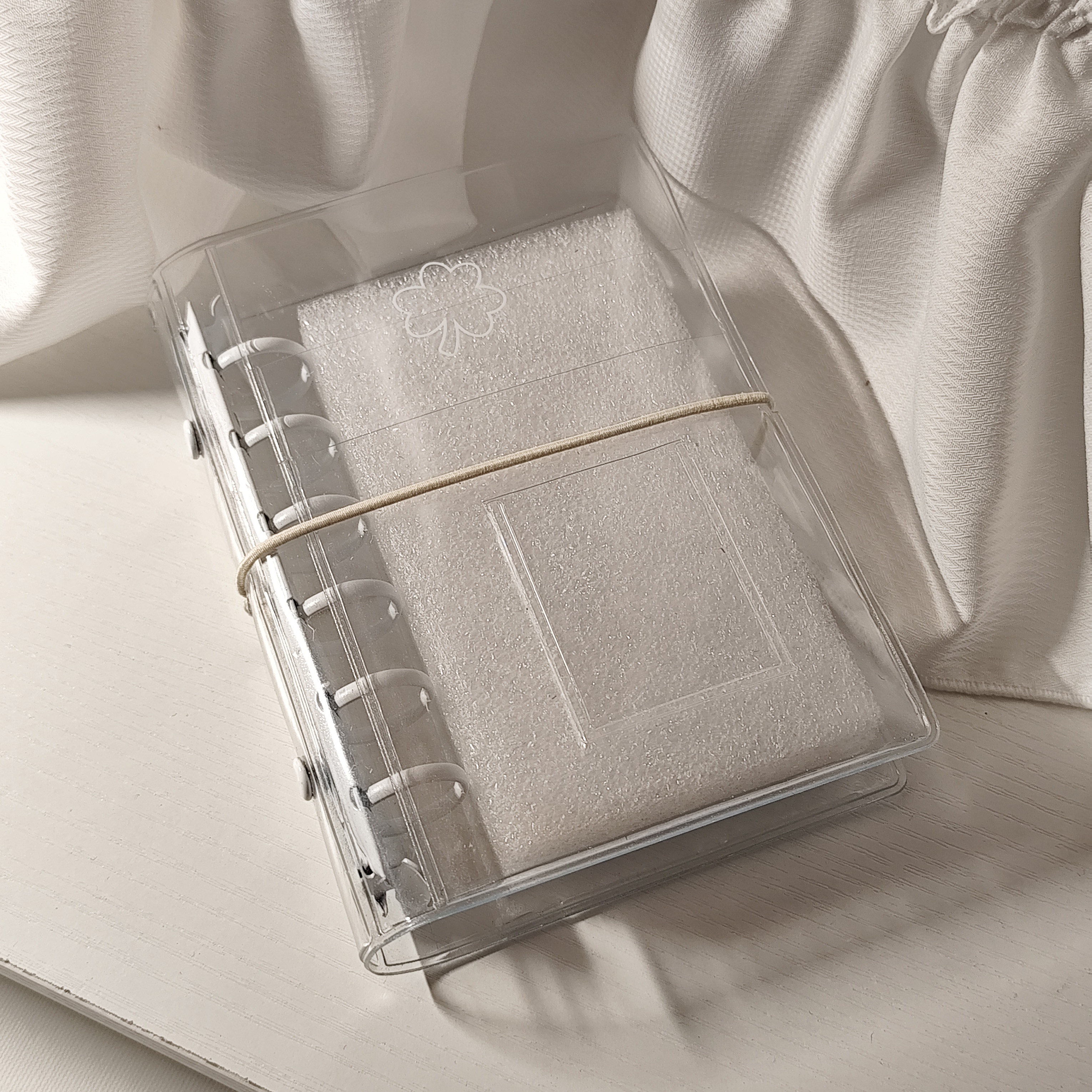 A7幸运四叶草原创设计diy活页手账本外壳笔记本简约ins可拆卸小卡