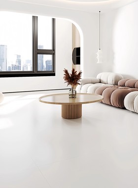 佛山金丝绒超白胚柔光瓷砖900x1800客厅墙750x1500奶油风防滑地砖