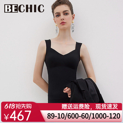 【新品】BECHIC0触感系列带杯背心打底外穿上衣内搭BC71BT1