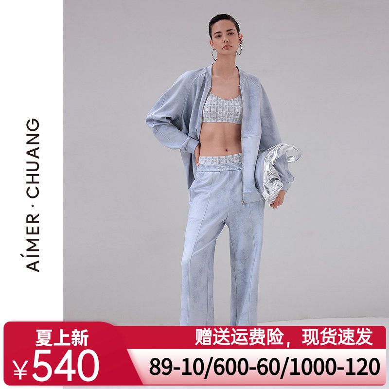爱慕·CHUANG以爱之名-游牧睡衣女双面布印花直筒长裤CA472112