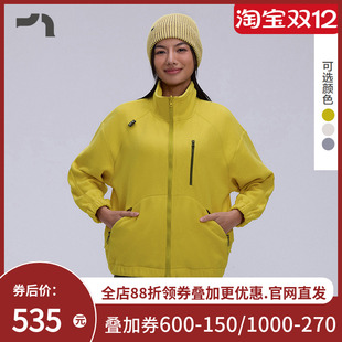 AIMER 爱慕运动秋野女士秋冬拼色羊羔绒外套MOTP0042 MOVE