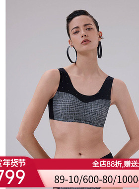 爱慕·CHUANG素纹3内衣女圆领无钢圈文胸CA172041