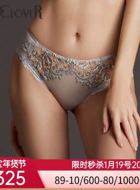 LACLOVER兰卡文挚爱系列立体藤蔓刺绣中腰三角裤LC22PN1