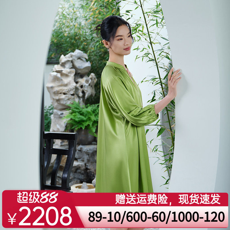 爱慕皇锦真丝经典春夏女士套头睡裙HJ21529