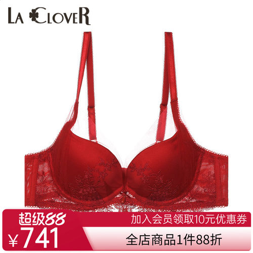 【女王心选】LACLOVER兰卡文挚爱洛可可系列3/4模杯文胸LC11RG1