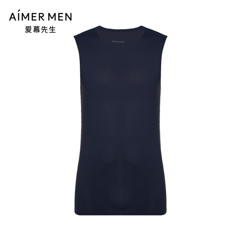 爱慕先生22SS男士网眼运动系列透气跨栏背心NS11F881