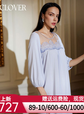 免定金|LACLOVER兰卡文邂语玫瑰莫代尔睡裙睡衣女LC44XR1