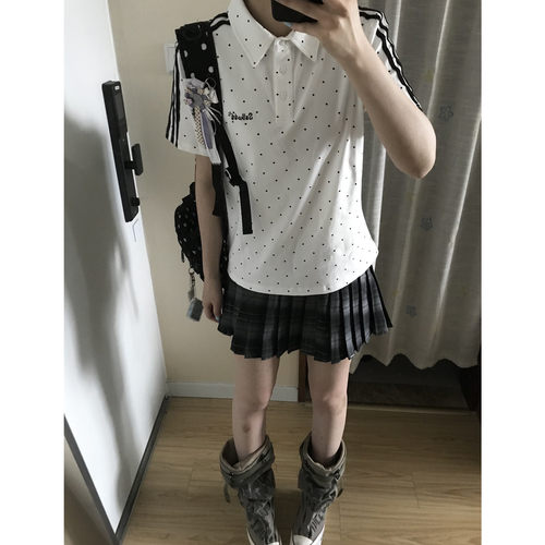 POLO衫短袖T恤女夏季修身