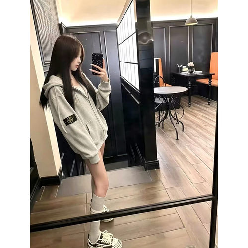 设计感小众卫衣女春秋薄款