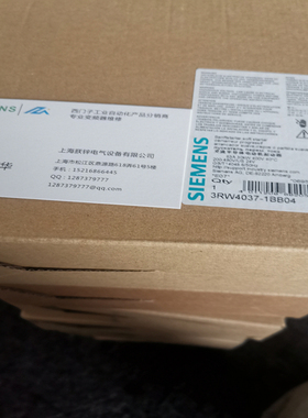 西门子软起动器3RW4037-1BB04/1BBO4  63 A，30 kW/400 V