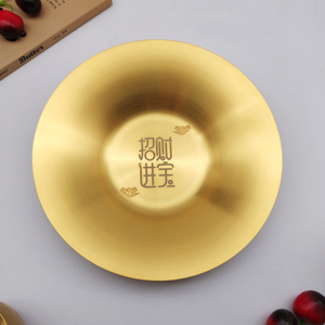 新年零食果盘316不锈钢乔迁新居餐具结婚喜庆供盘供佛家用贡品盘