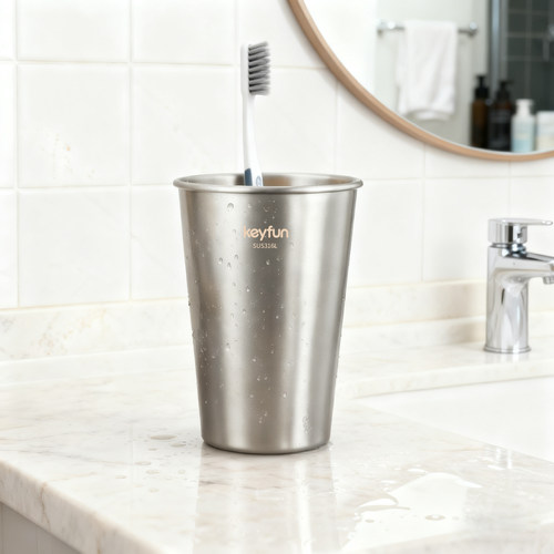 316L不锈钢防摔可定制洗漱杯