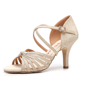 高跟舞蹈鞋 儿童软底恰恰表演国标正品 专业女士拉丁舞鞋 红谛莎新款