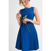 琪琪女装 饰圆领大摆型连衣裙 腰部镶贴蕾丝装 德系风格 优雅气质