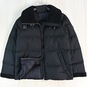 思琪女装 2510 美国单90鸭绒保暖羊羔毛翻领休闲羽绒服