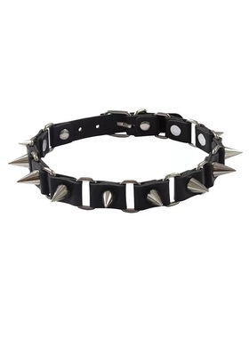 欧美尖铆钉项圈朋克个性配饰潮流项链锁骨链脖套手碗背带天使翅膀