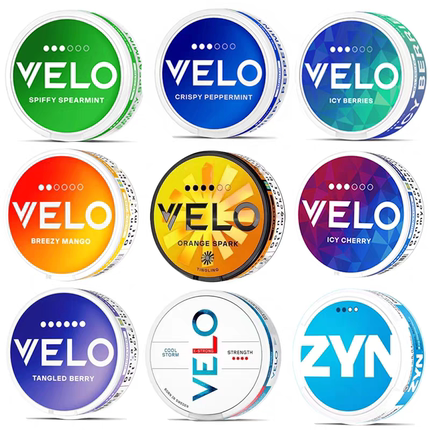 买5送1瑞典snus新款snus velo口唇袋薄荷葡萄芒果浆果口含袋zyn